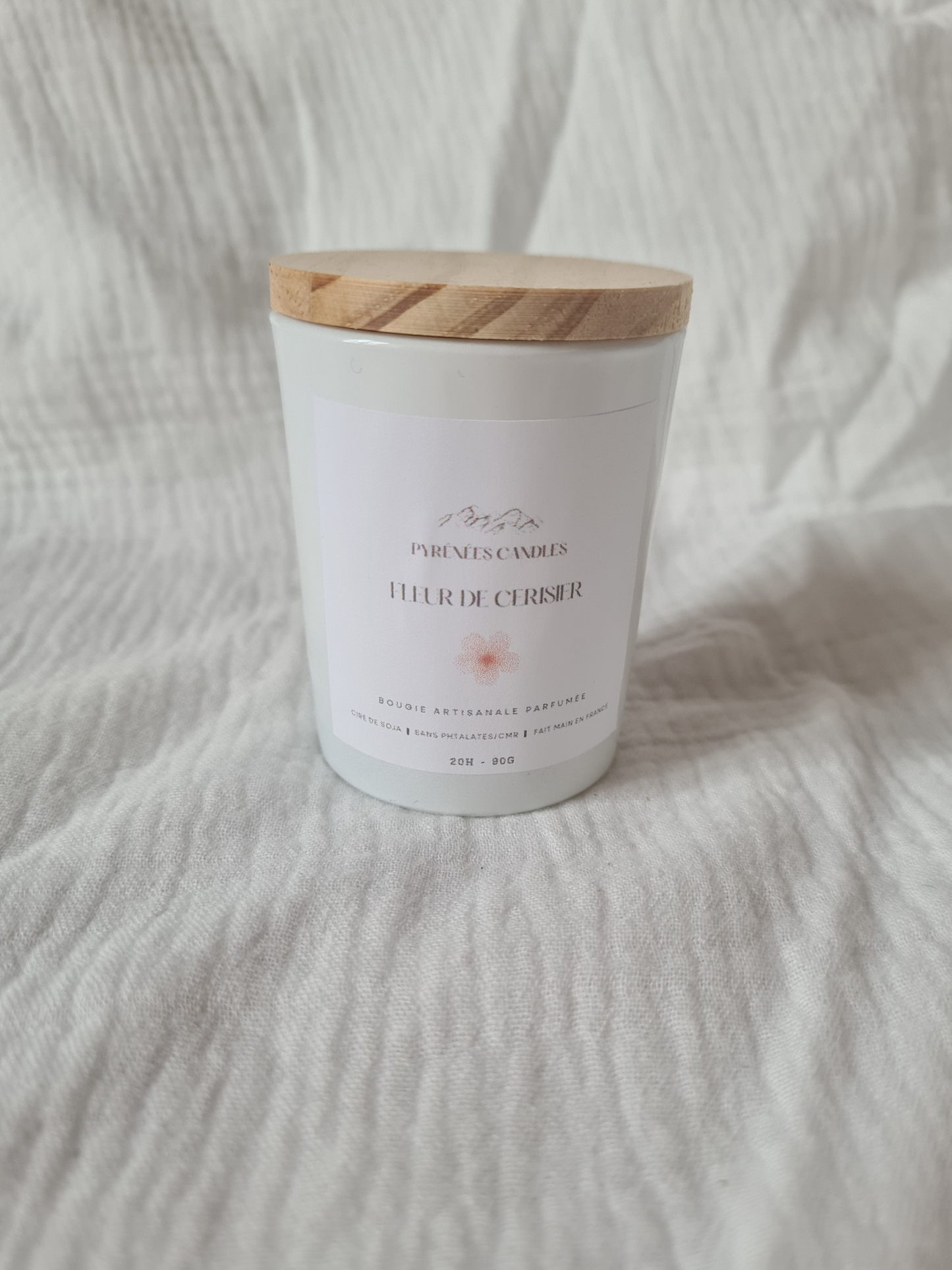 Bougie artisanale parfumée – Fleur de cerisier