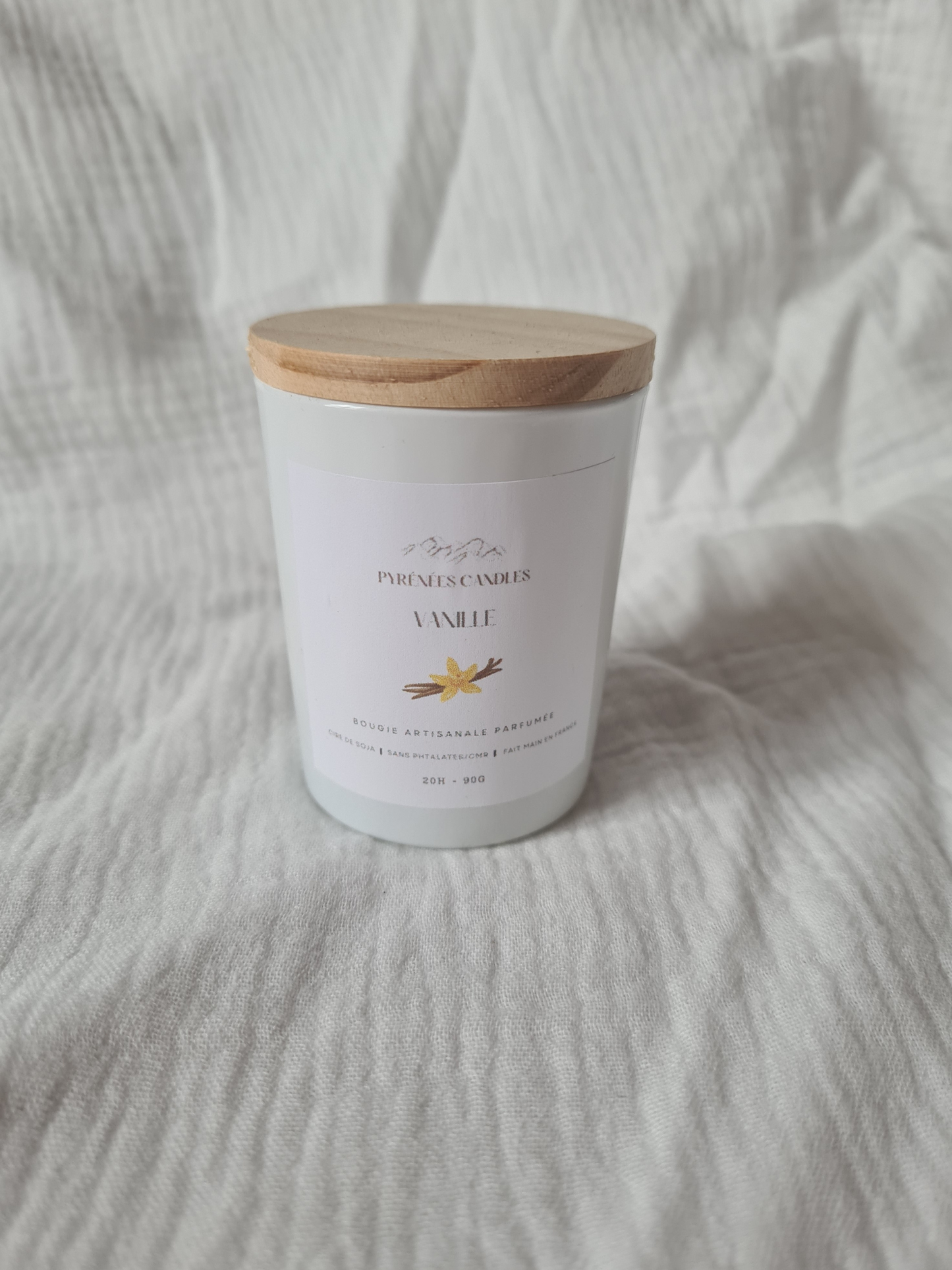 Bougie artisanale parfumée – Vanille