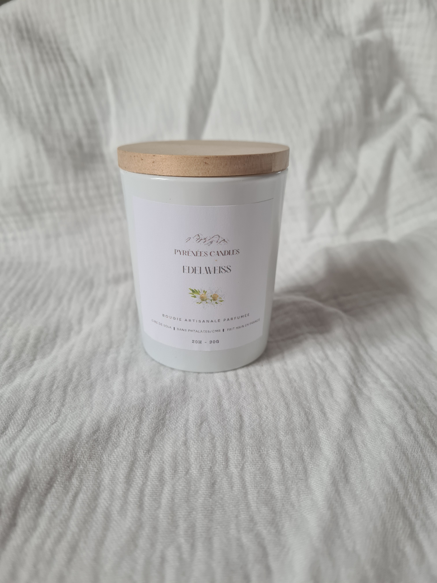 Bougie artisanale parfumée – Edelweiss