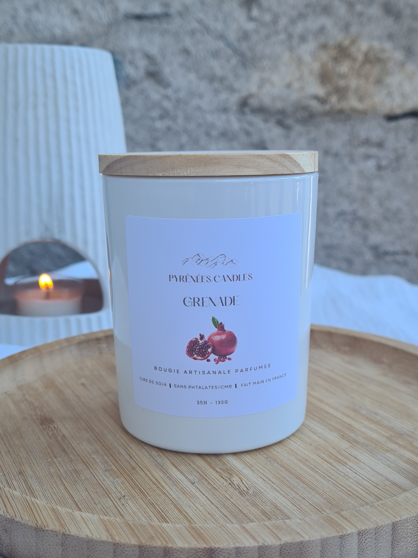 Bougie artisanale parfumée – Grenade