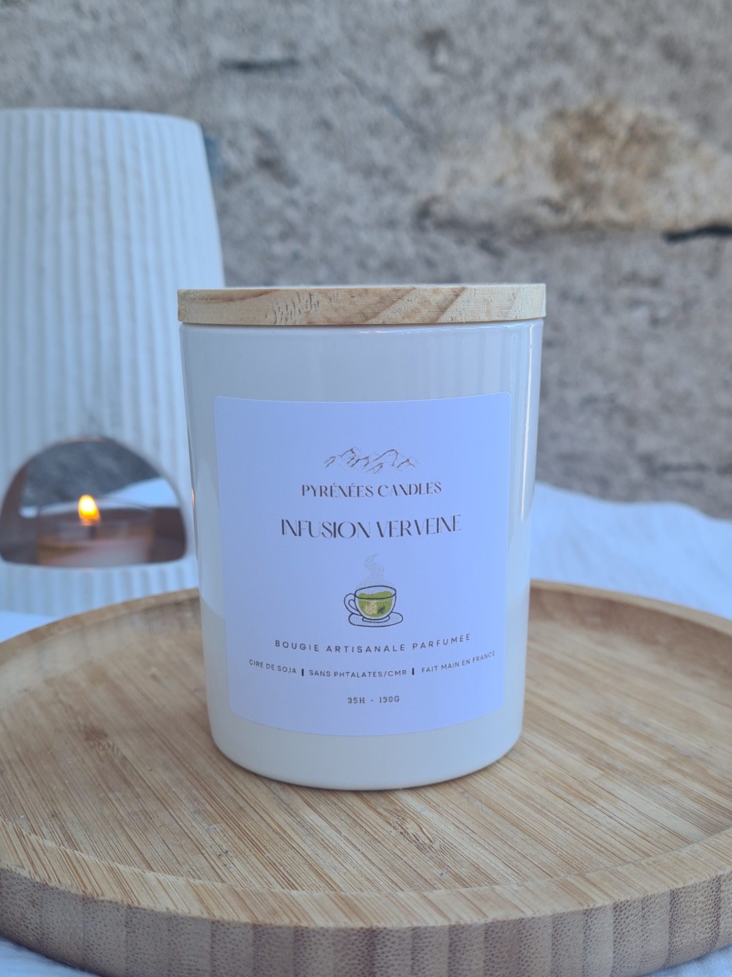 Bougie artisanale parfumée – Infusion Verveine