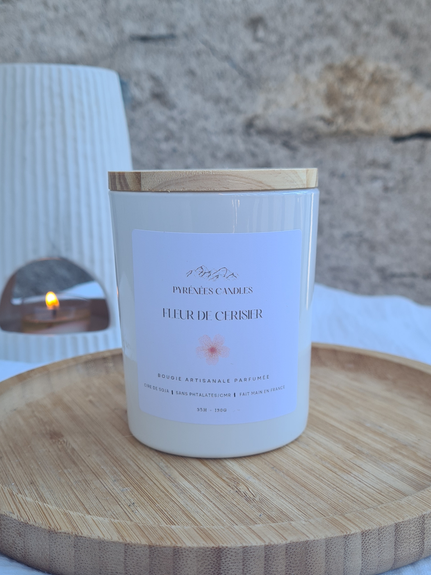 Bougie artisanale parfumée – Fleur de cerisier