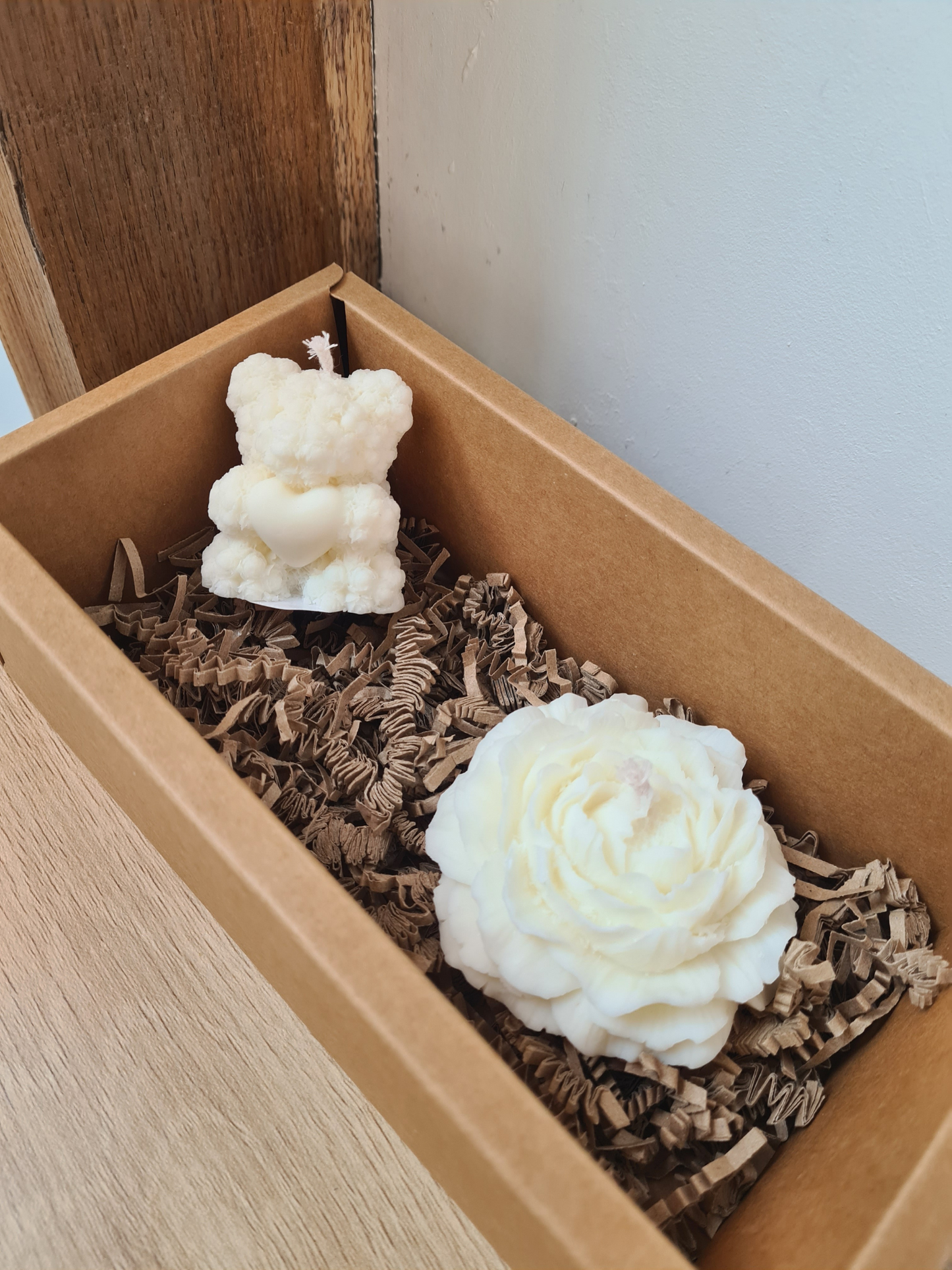 Coffret nounours et pivoine