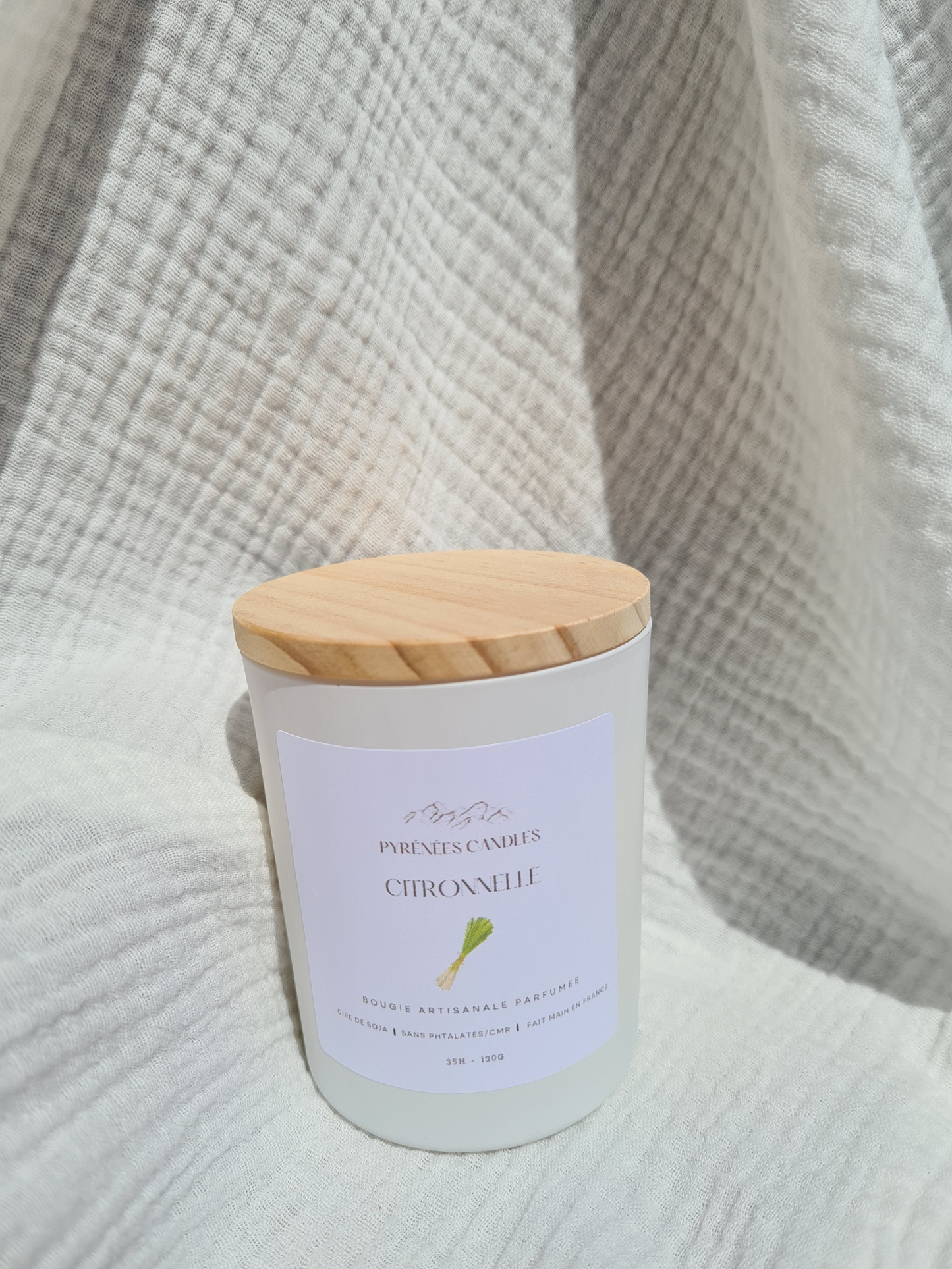 Bougie artisanale – Citronnelle & Anti-Moustiques