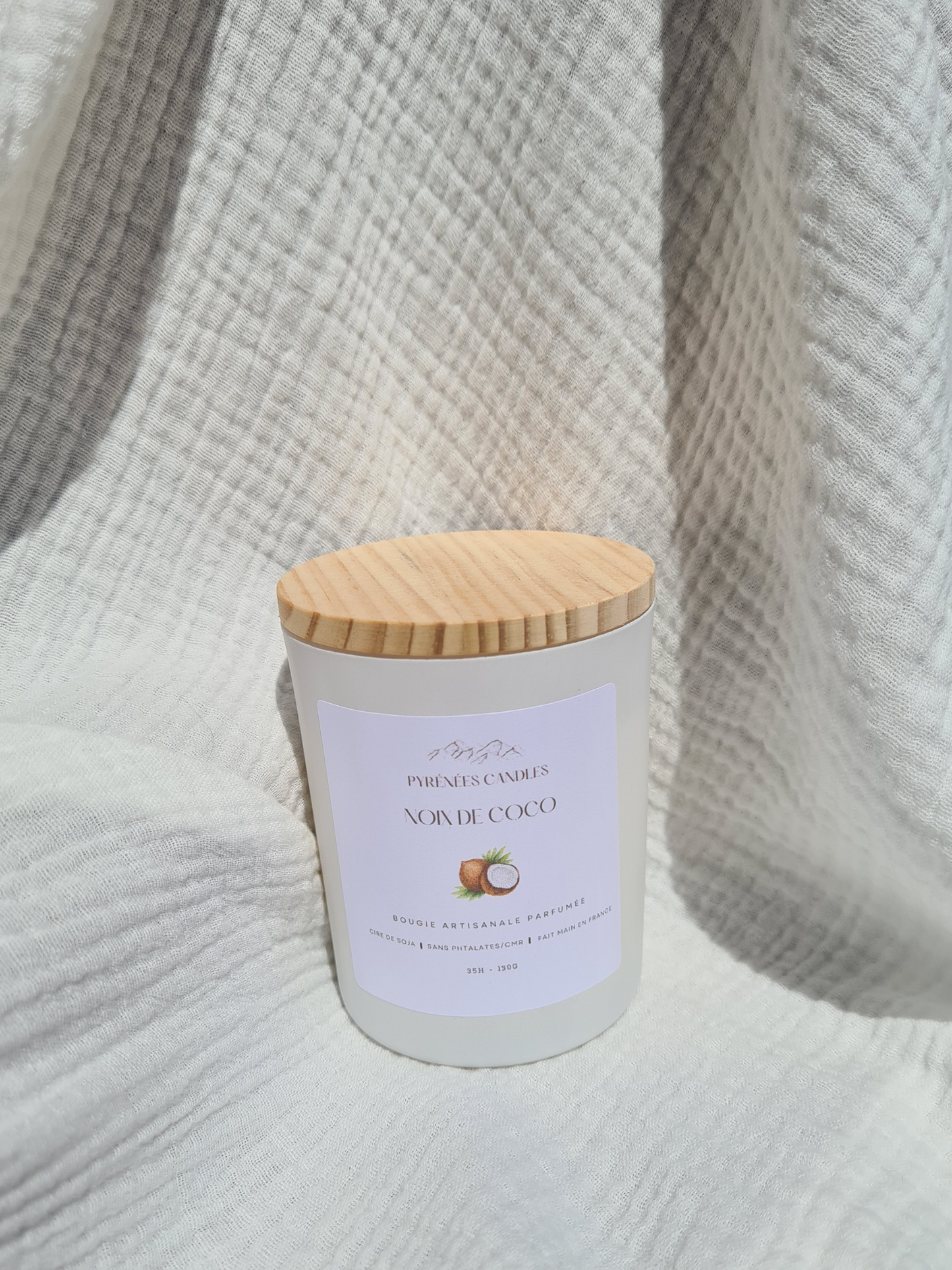 Bougie artisanale – Noix de Coco