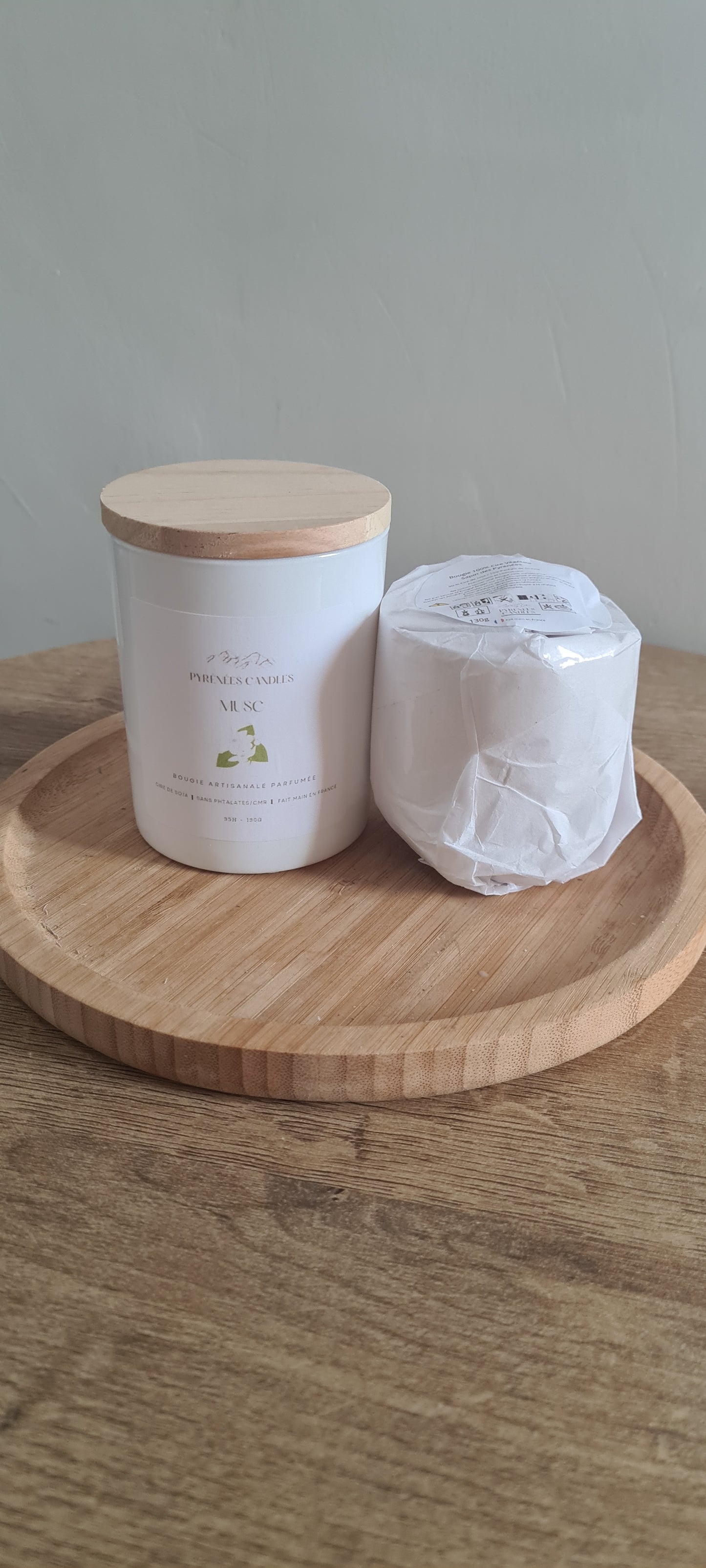 Bougie artisanale parfumée – Recharges 130g
