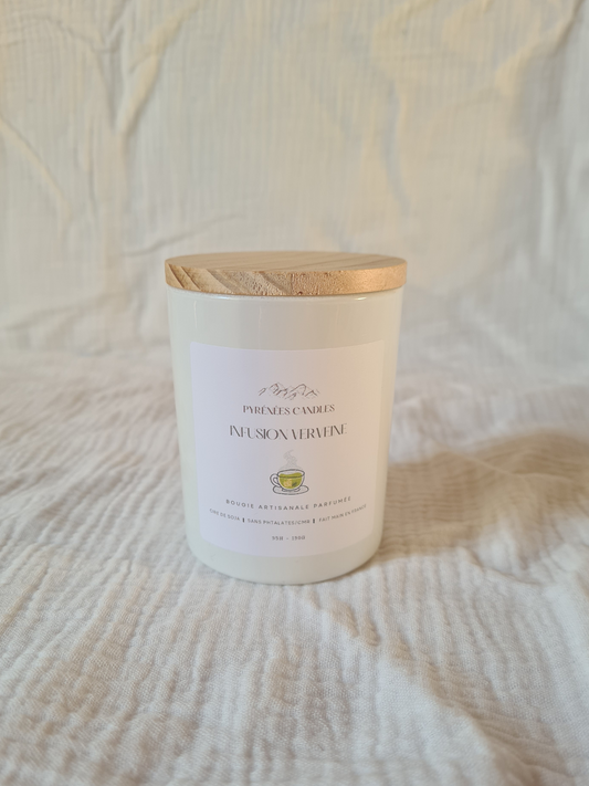 Bougie parfumée artisanale – Infusion Verveine