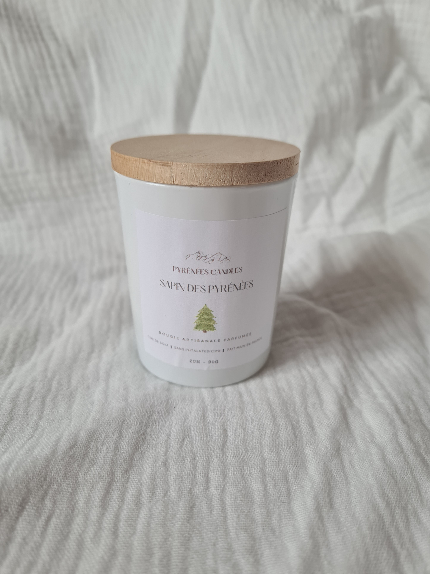 Bougie artisanale parfumée – Sapin des Pyrénées