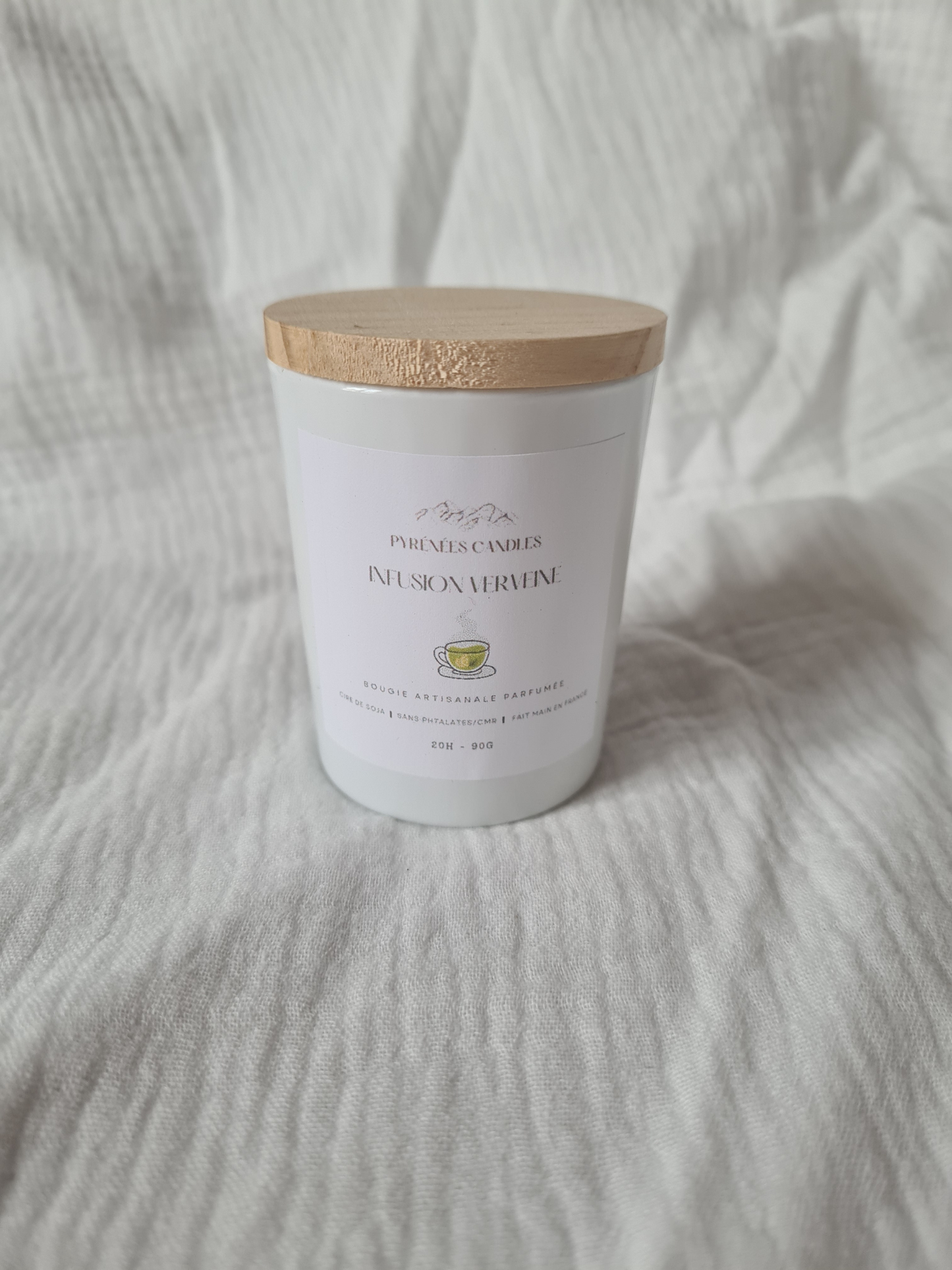 Bougie artisanale parfumée – Infusion Verveine