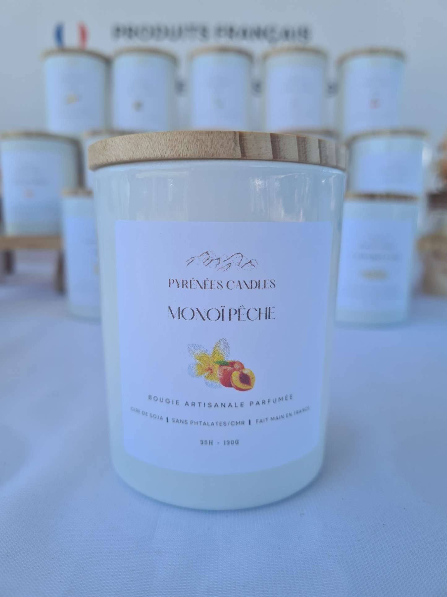 Bougie artisanale – Monoï pêche