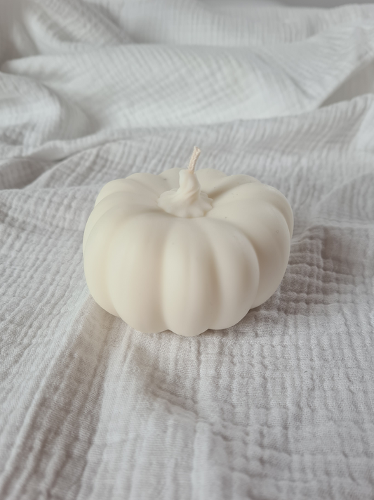 Bougie décorative grande citrouille – Cire de soja naturelle