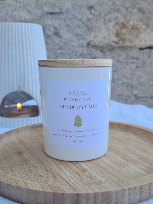 Bougie artisanale parfumée – Sapin des Pyrénées