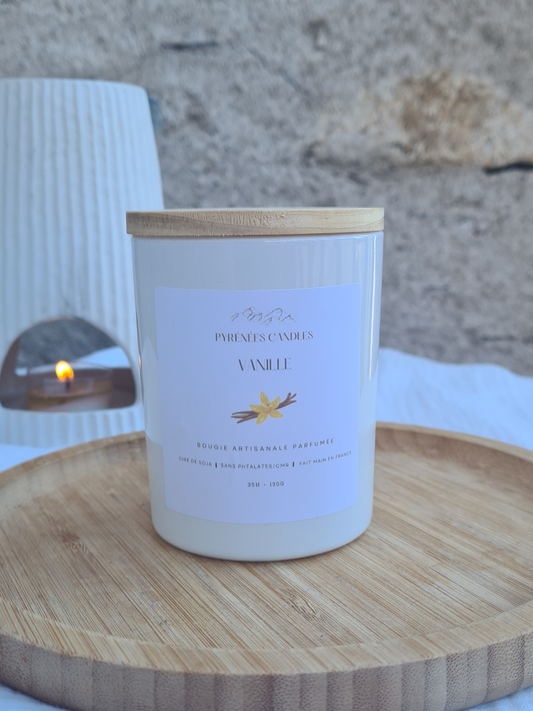 Bougie artisanale parfumée – Vanille