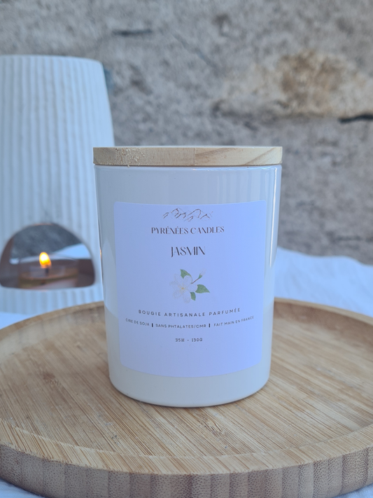 Bougie artisanale parfumée – Jasmin