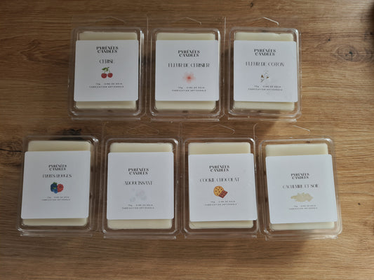 Pack de 6 Fondants Parfumés en Cire de Soja – Fabrication Artisanal
