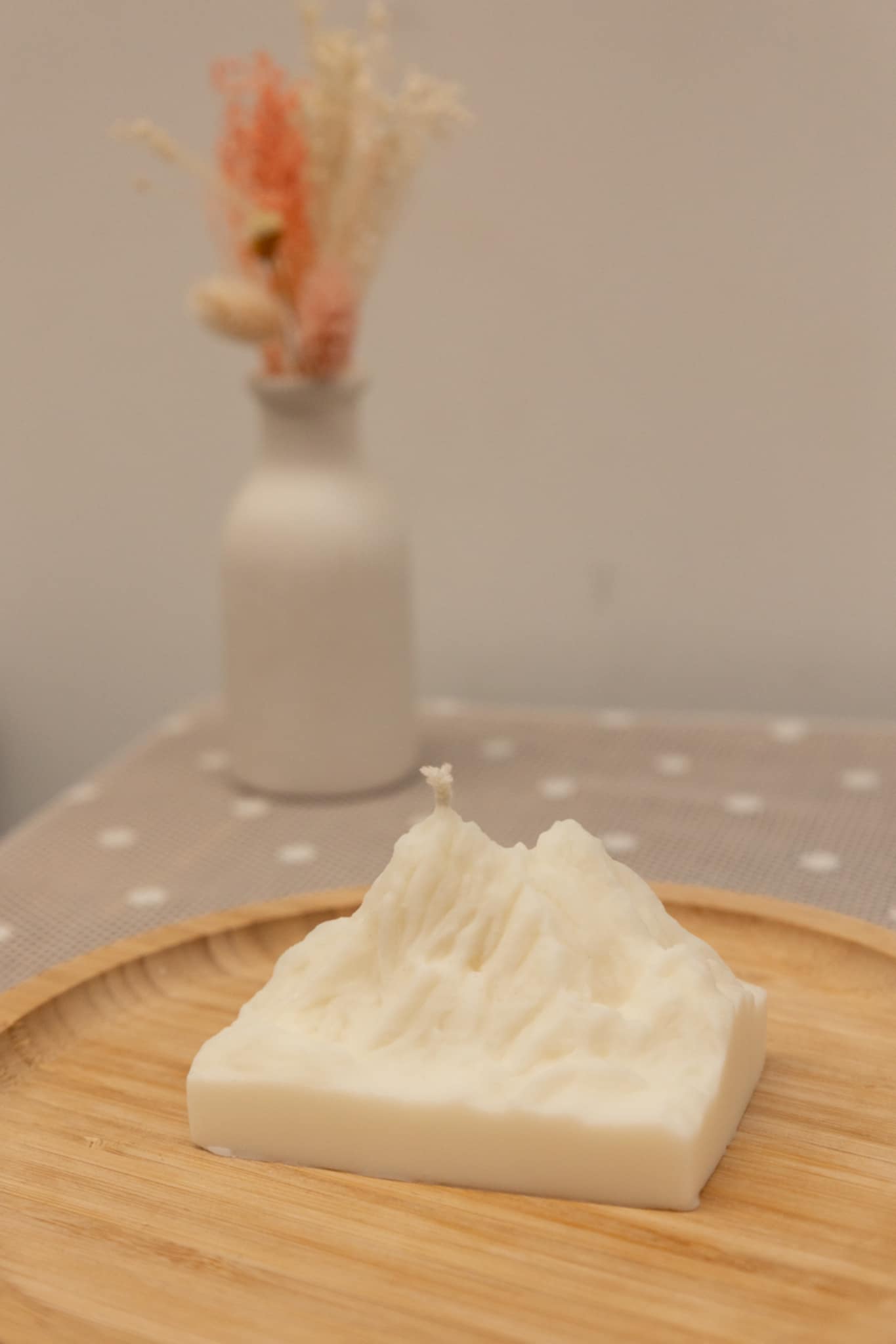 Bougie décorative en forme de montagne – Inspirée des Pyrénées