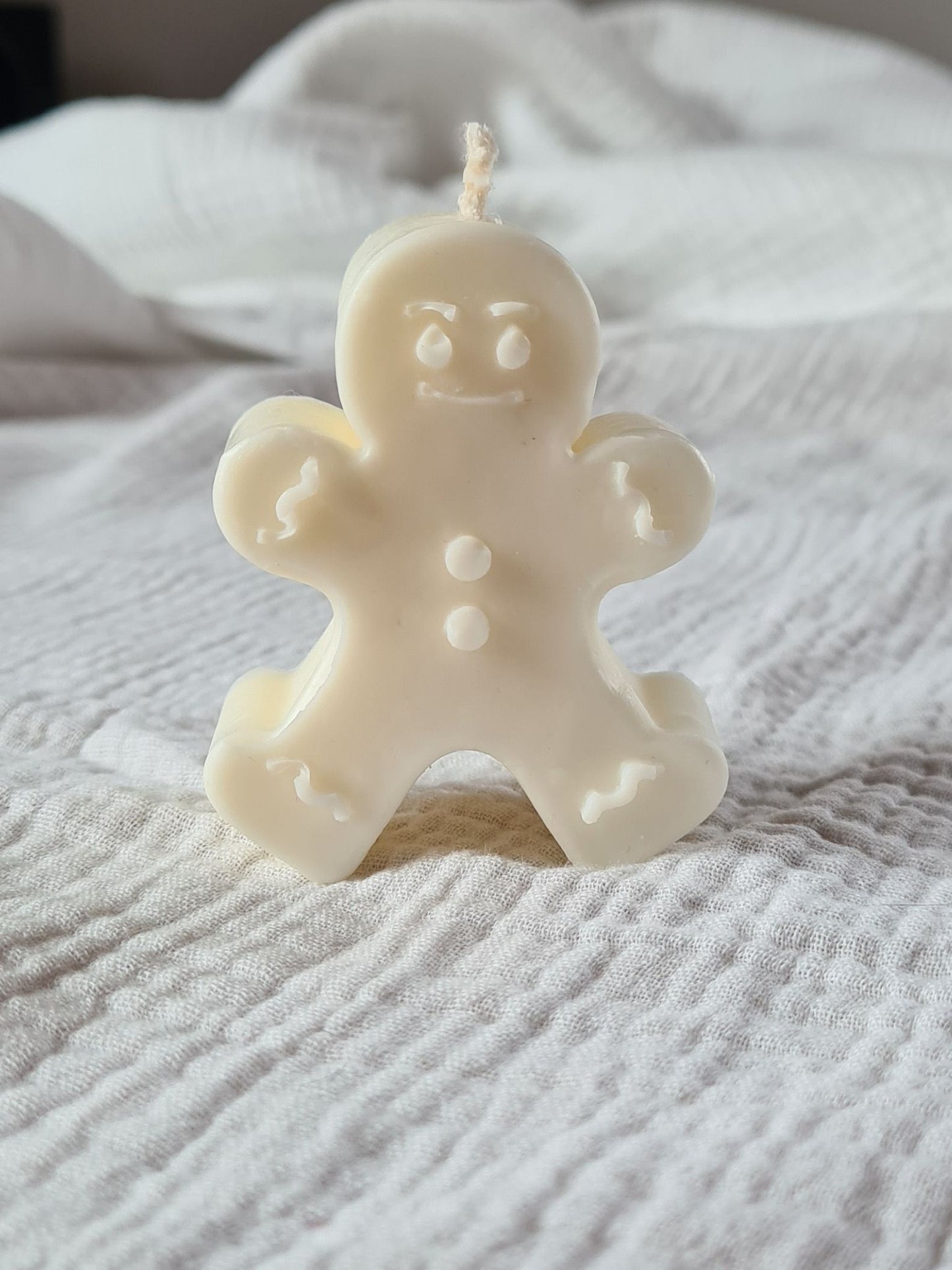 Bougie décorative biscuit – Sans parfum – Artisanale