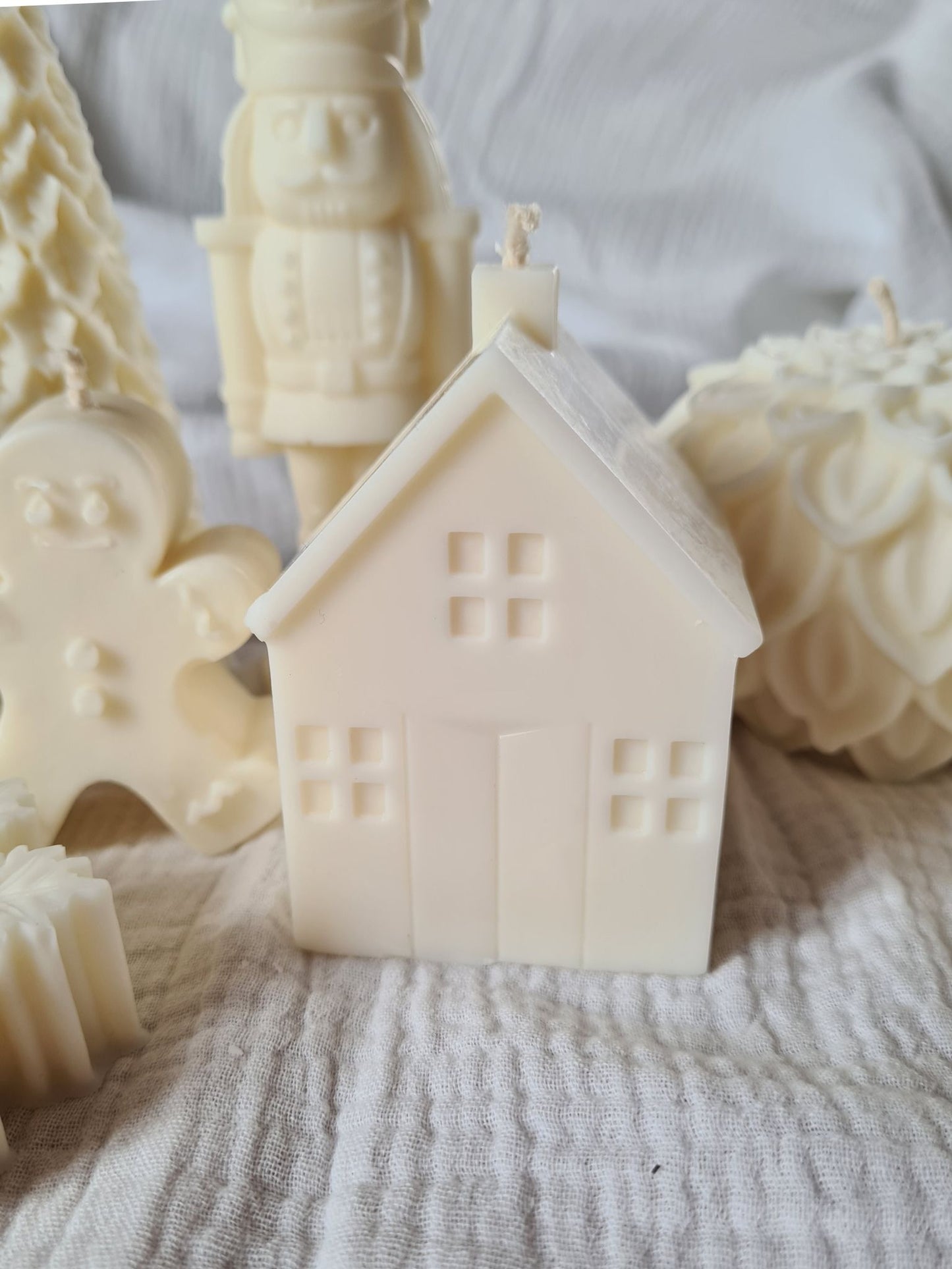 Bougie décorative maison – Sans parfum – Artisanale