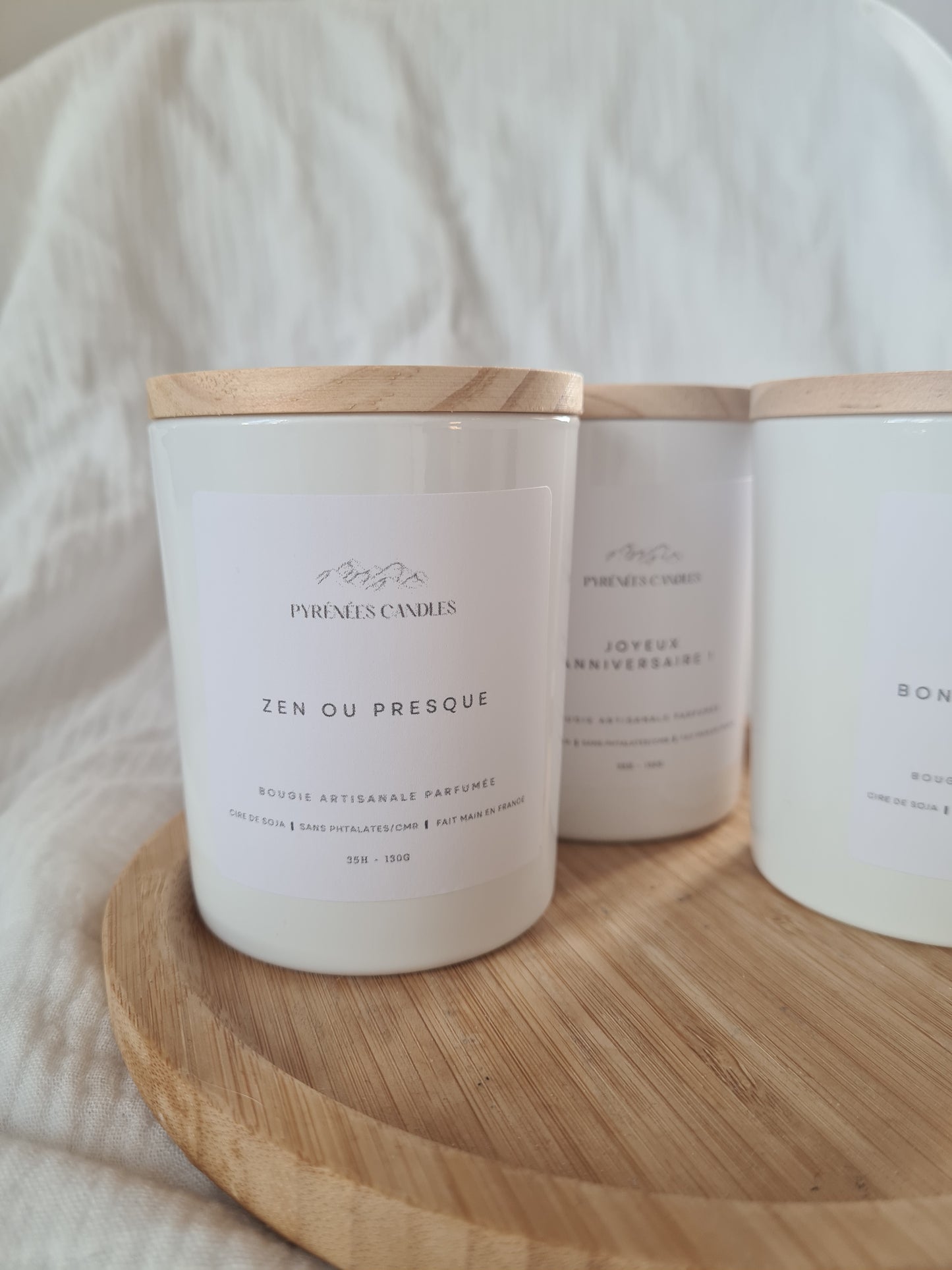 Bougie artisanale parfumée et personnalisée