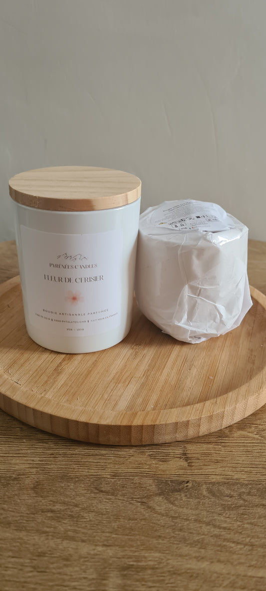 Bougie artisanale parfumée –  Recharges 130g