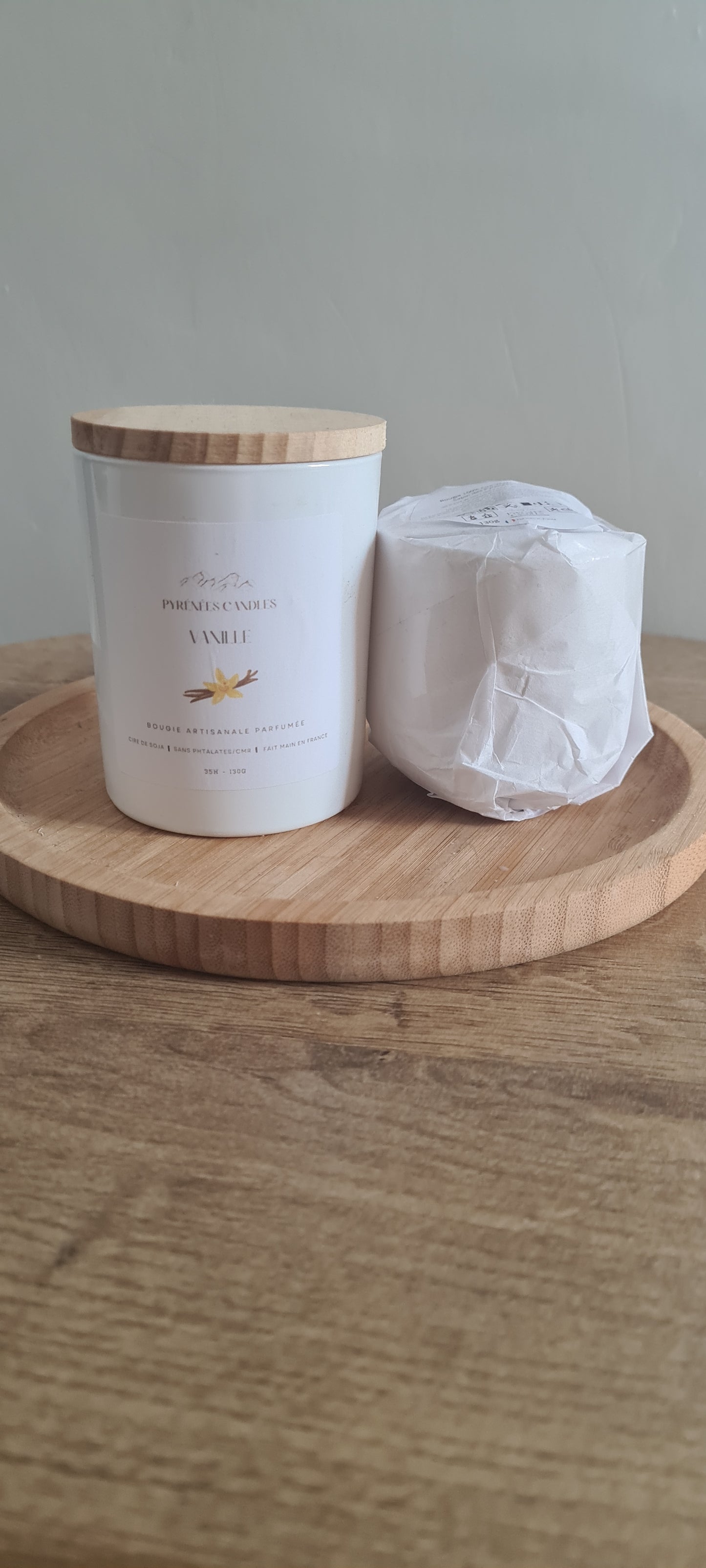 Bougie artisanale parfumée –  Recharges 130g