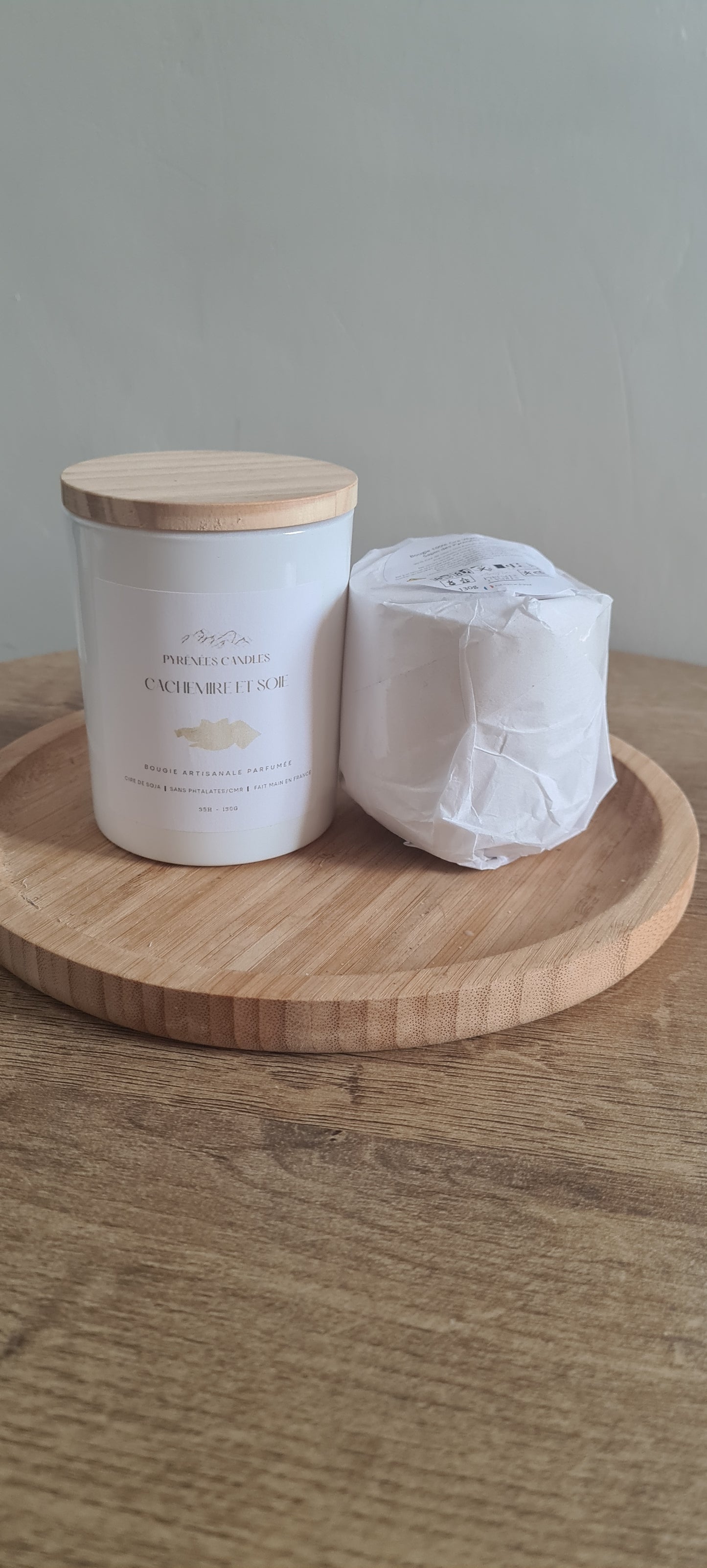 Bougie artisanale parfumée –  Recharges 130g