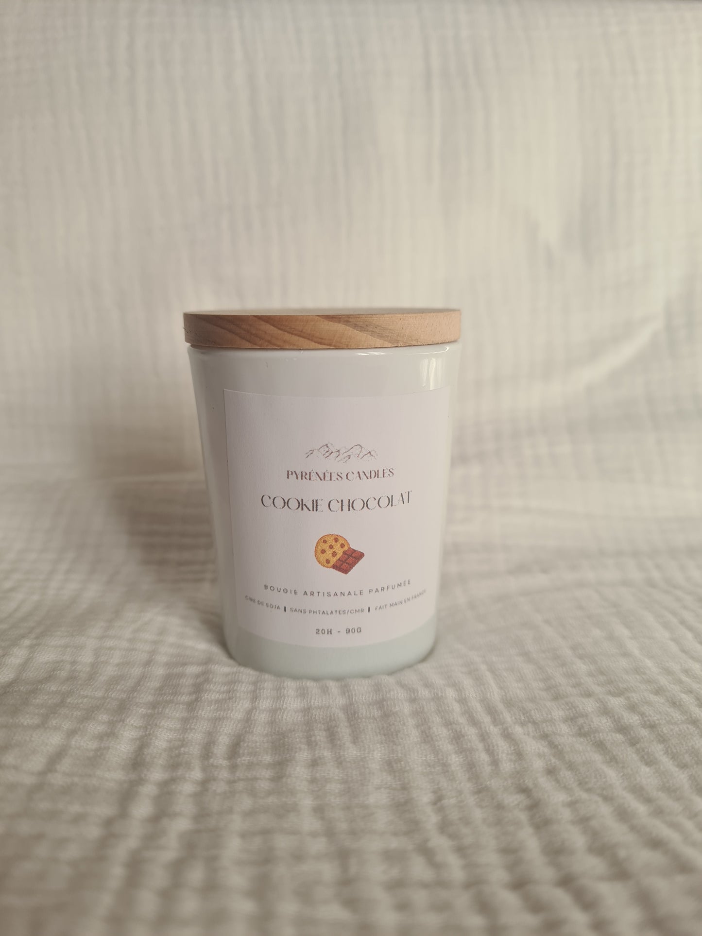 Bougie artisanale parfumée - Cookie chocolat