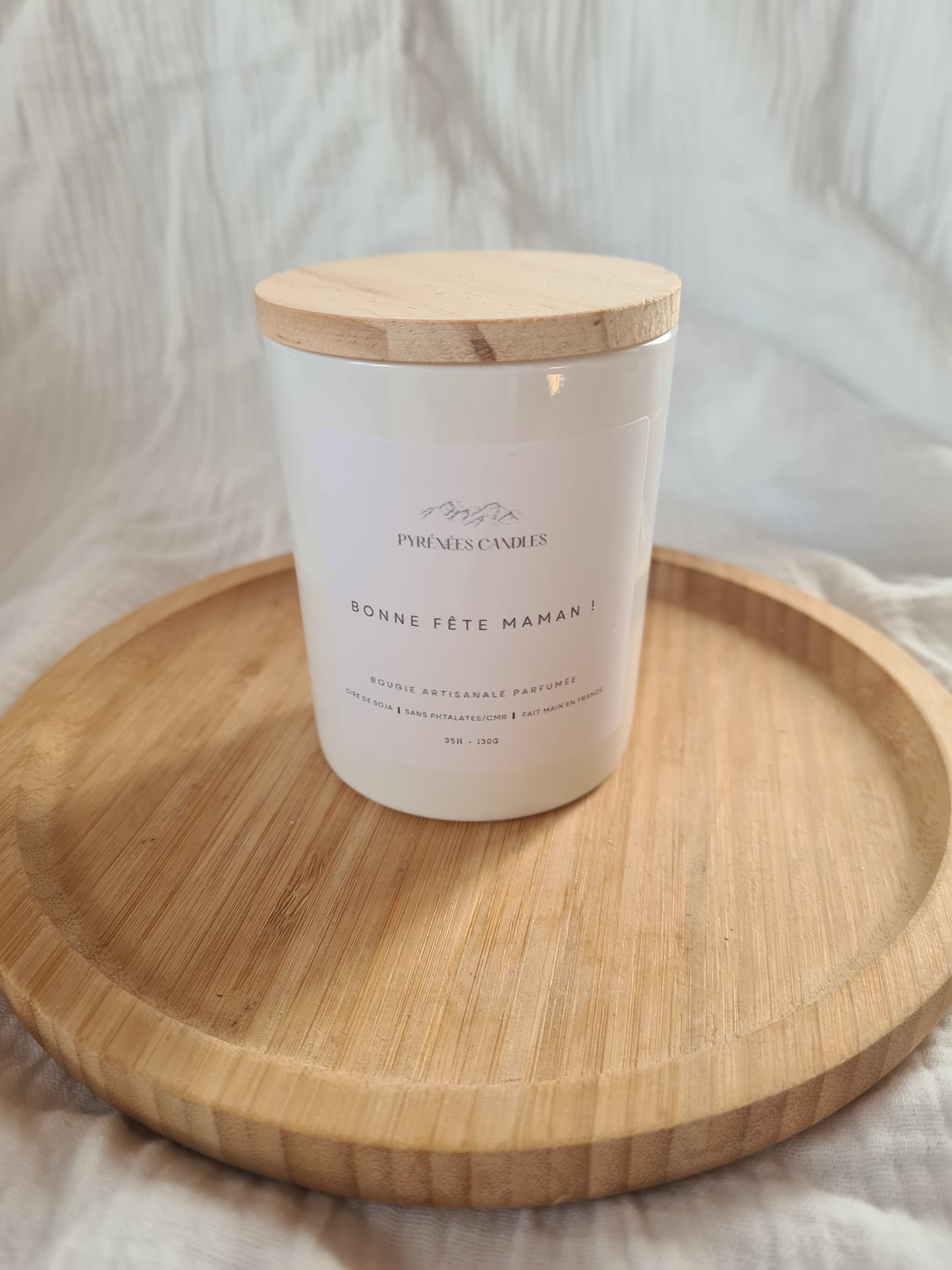 Bougie artisanale parfumée et personnalisée